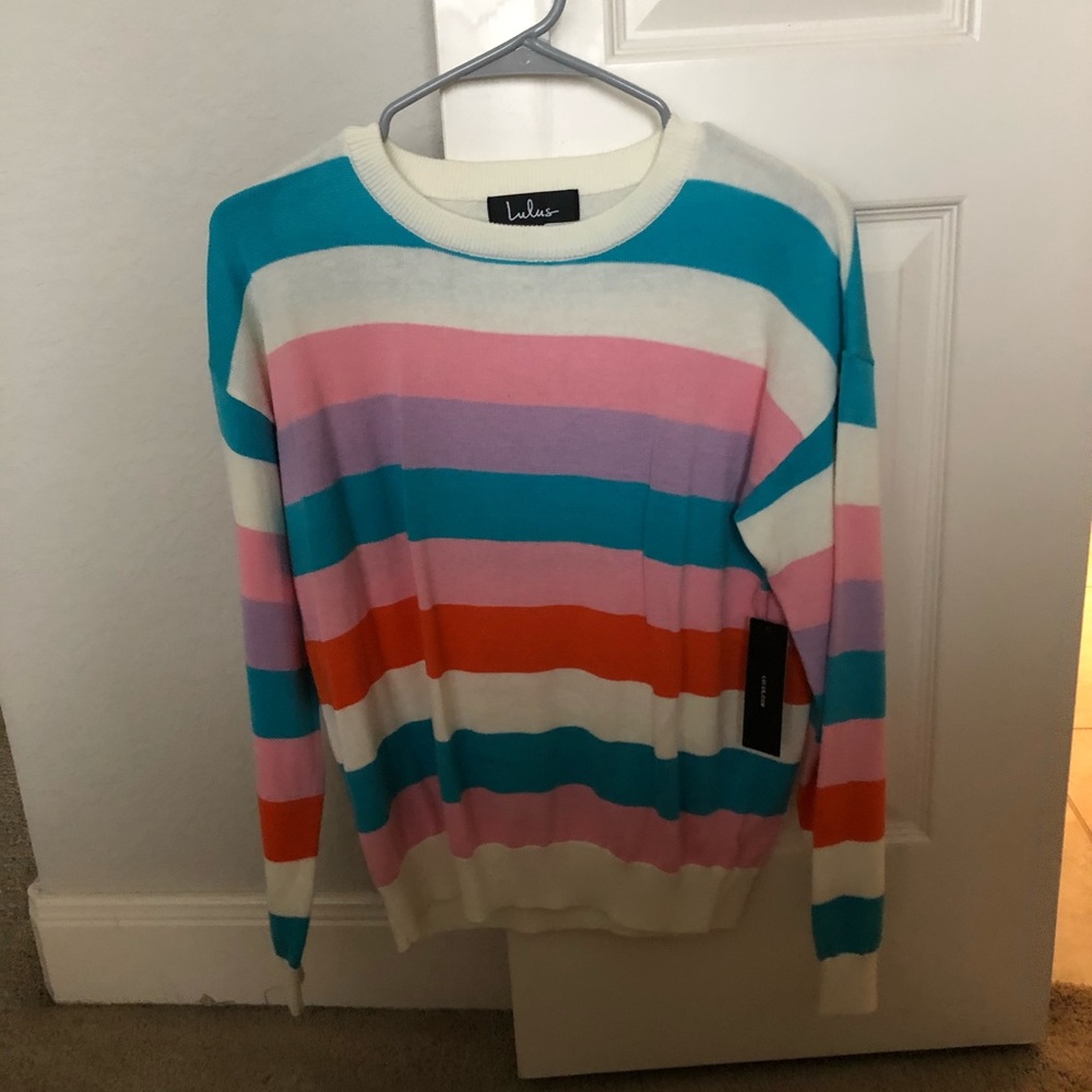Lulu’s Candystrip Sweater, Size Small, NWT - Picture 4 of 6